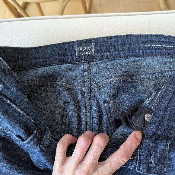 Citizens of Humanity Elson Medium Rise Straight Leg Jeans - Picture 2 of 3